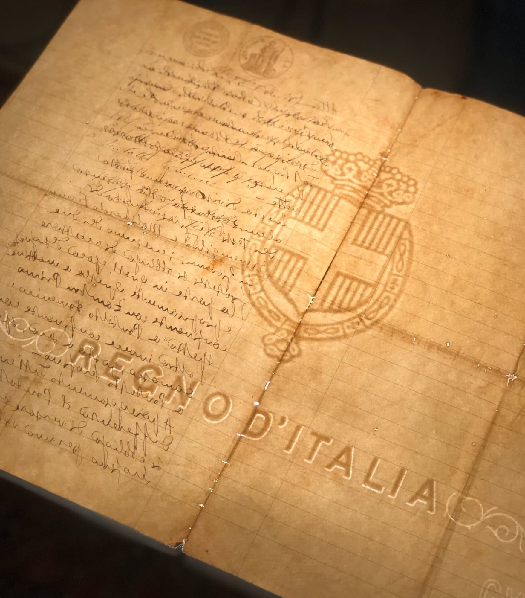 Period document of the Kingdom of Italy